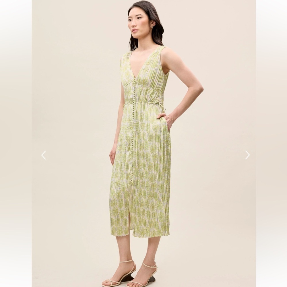 REBECCA TAYLOR Mini Astera Fleur Button Front Dress Size XS